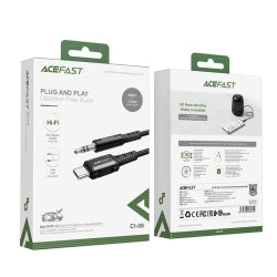 KABEL USB-C DO MINI JACK 3,5MM ACEFAST C1-08 1.2M CZARNY ACEFAST