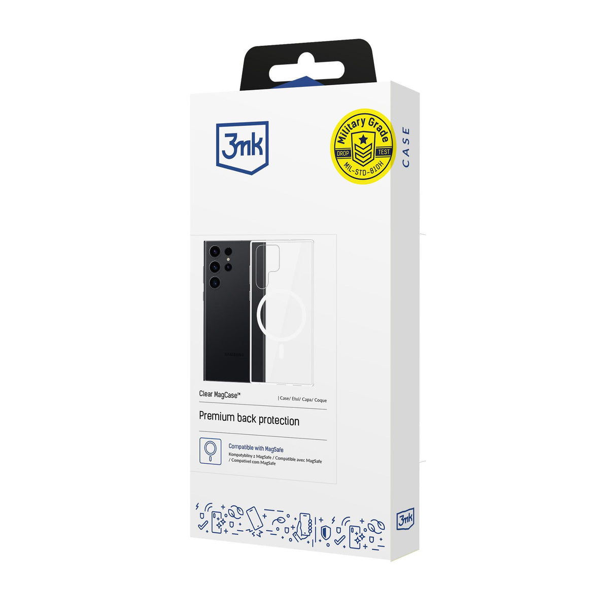 ETUI SAMSUNG GALAXY S24 ULTRA - 3MK CLEAR MAGCASE