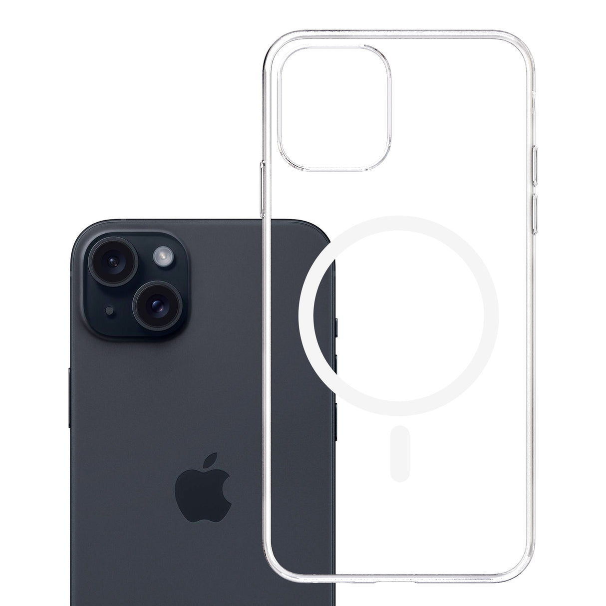 ETUI APPLE IPHONE 15 PLUS - 3MK CLEAR MAGCASE