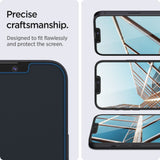 SZKŁO HARTOWANE SPIGEN GLAS.TR ”EZ FIT” 2-PACK IPHONE 13 / 13 PRO / 14 / 16E CLEAR