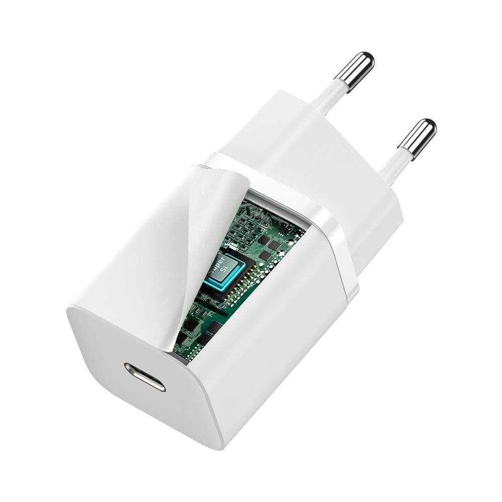 BASEUS ŁADOWARKA SIECIOWA SUPER SI PD 30W 1X USB-C BIAŁA