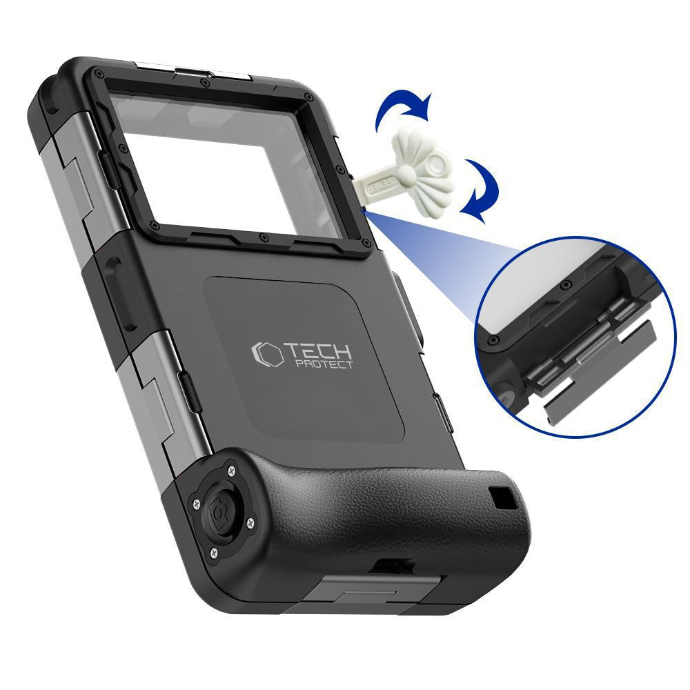 ETUI WODOODPORNE TECH-PROTECT IPX8 UNIVERSAL DIVING WATERPROOF CASE BLACK CZARNE