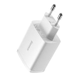 BASEUS ŁADOWARKA SIECIOWA COMPACT 3 X USB BIAŁA 17W