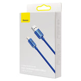 BASEUS KABEL CRYSTAL SHINE USB - LIGHTNING 1,2 M 2,4A NIEBIESKI