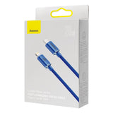 BASEUS KABEL CRYSTAL SHINE USB-C - LIGHTNING 1,2 M 20W NIEBIESKI