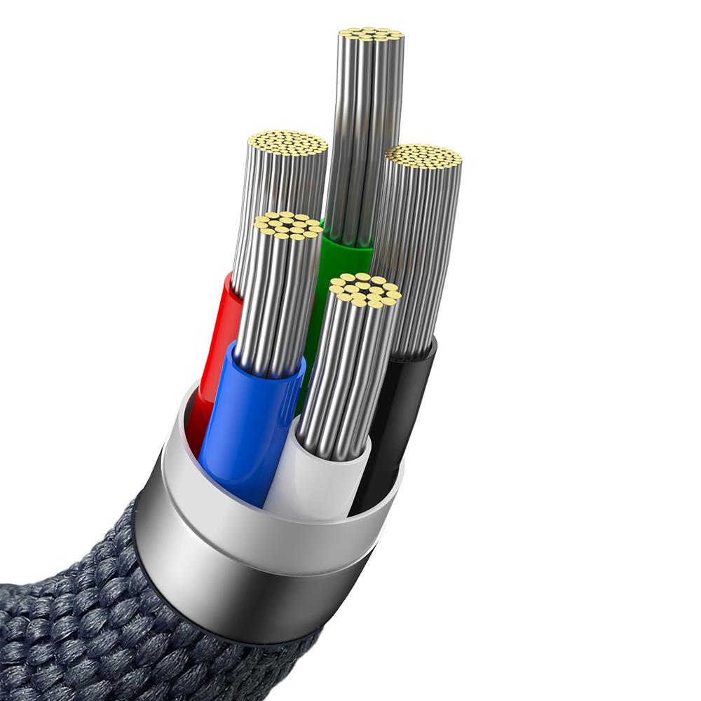 BASEUS KABEL CRYSTAL SHINE USB-C - LIGHTNING 2,0 M 20W CZARNY