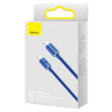 BASEUS KABEL CRYSTAL SHINE USB-C - USB-C 1,2 M 100W NIEBIESKI