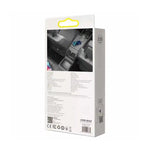 BASEUS ŁADOWARKA SAMOCHODOWA SHARE TOGETHER 2W1 PD 120W 2X USB 2X USB-C SZARA