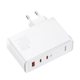 BASEUS ŁADOWARKA SIECIOWA GAN5 PRO PD 140W 2X USB-C 1X USB BIAŁA + KABEL USB-C - USB-C 240W