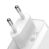 BASEUS ŁADOWARKA SIECIOWA GAN5 PRO PD 140W 2X USB-C 1X USB BIAŁA + KABEL USB-C - USB-C 240W