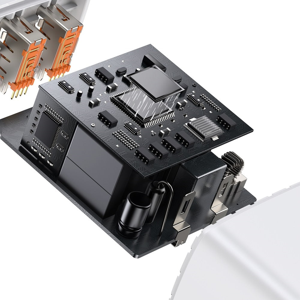 BASEUS ŁADOWARKA SIECIOWA COMPACT PD 30W 1X USB-C 2X USB BIAŁA