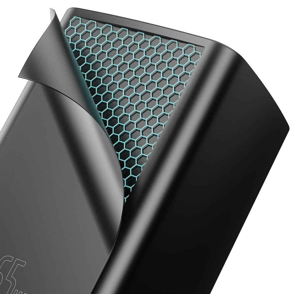 BASEUS ŁADOWARKA SIECIOWA GAN2 LITE PD 65W 1X USB-C 1X USB CZARNA