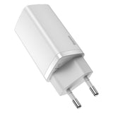 BASEUS ŁADOWARKA SIECIOWA GAN2 LITE PD 65W 1X USB-C 1X USB BIAŁA