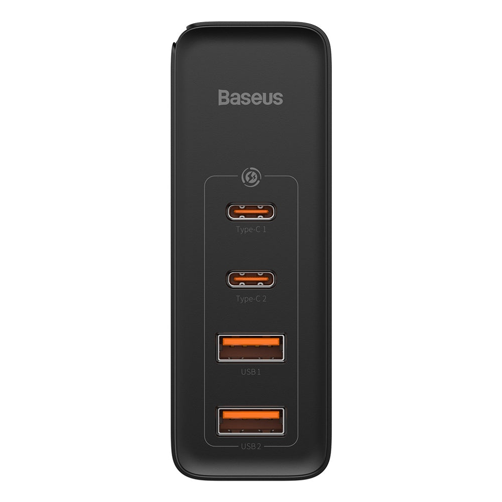 BASEUS ŁADOWARKA SIECIOWA GAN2 PRO PD 100W 2X USB-C 2X USB CZARNA