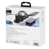 BASEUS ŁADOWARKA SIECIOWA GAN2 PRO PD 100W 2X USB-C 2X USB CZARNA