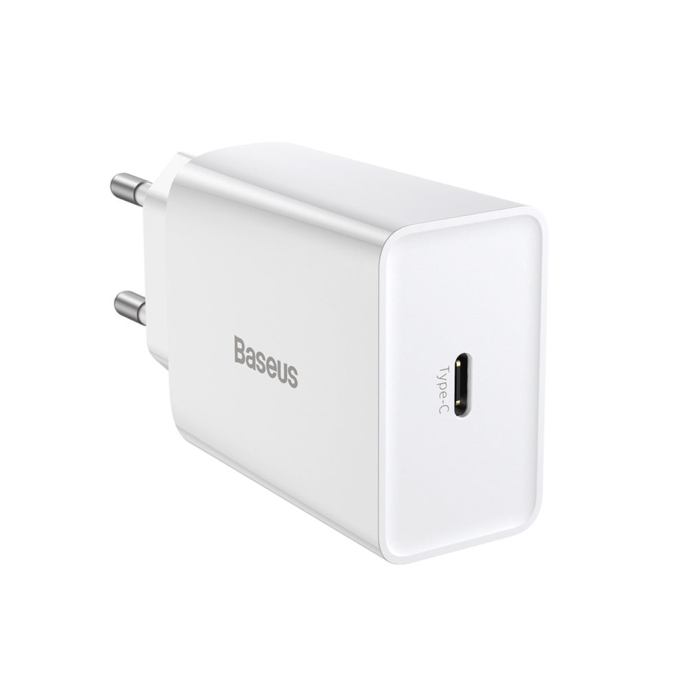BASEUS ŁADOWARKA SIECIOWA SPEED MINI PD 20W 1X USB-C BIAŁA