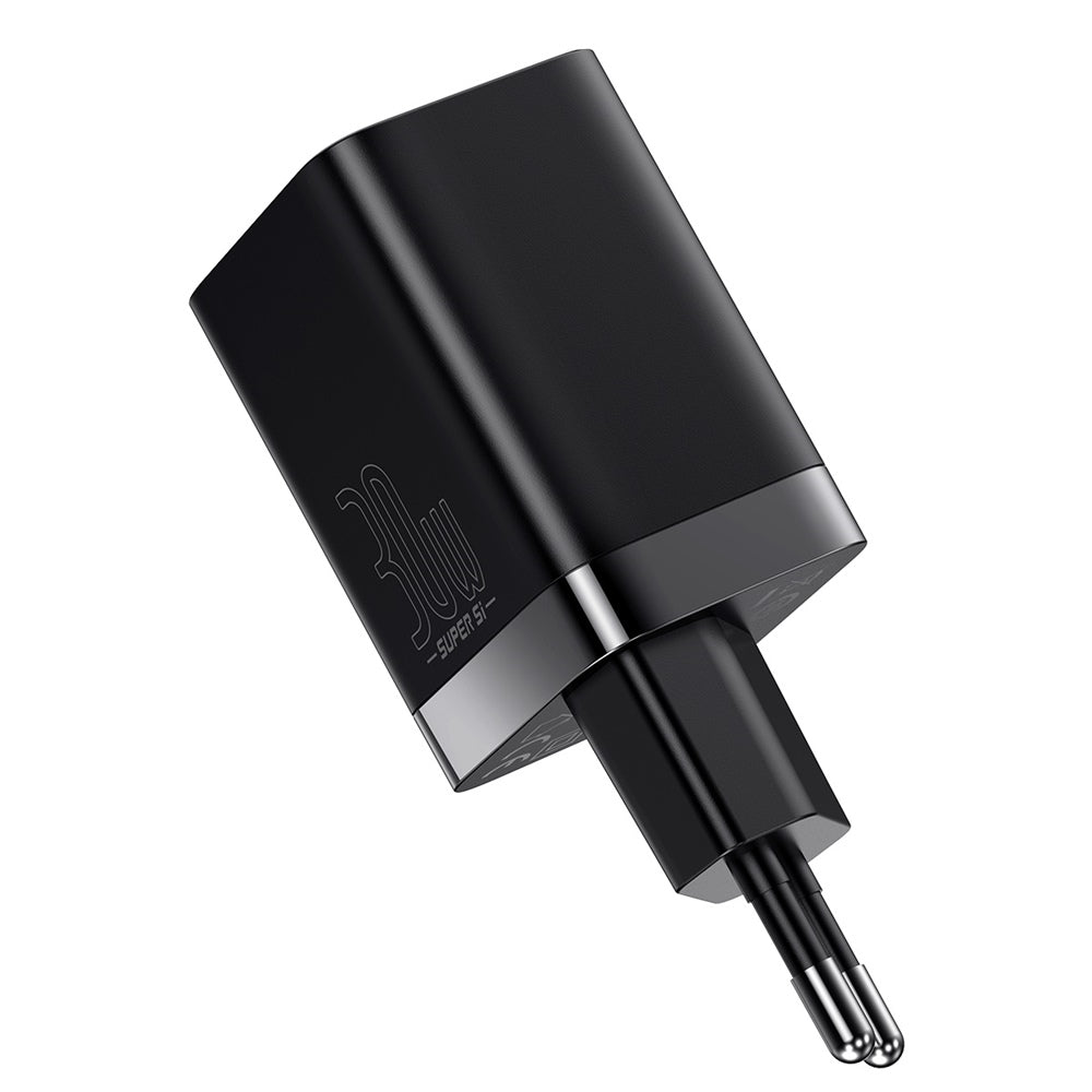 BASEUS ŁADOWARKA SIECIOWA SUPER SI PD 30W 1X USB-C 1X USB CZARNA