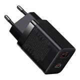 BASEUS ŁADOWARKA SIECIOWA SUPER SI PD 30W 1X USB-C 1X USB CZARNA