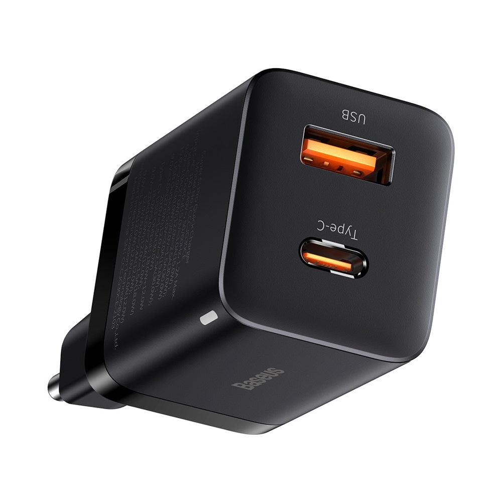 BASEUS ŁADOWARKA SIECIOWA SUPER SI PD 30W 1X USB-C 1X USB CZARNA