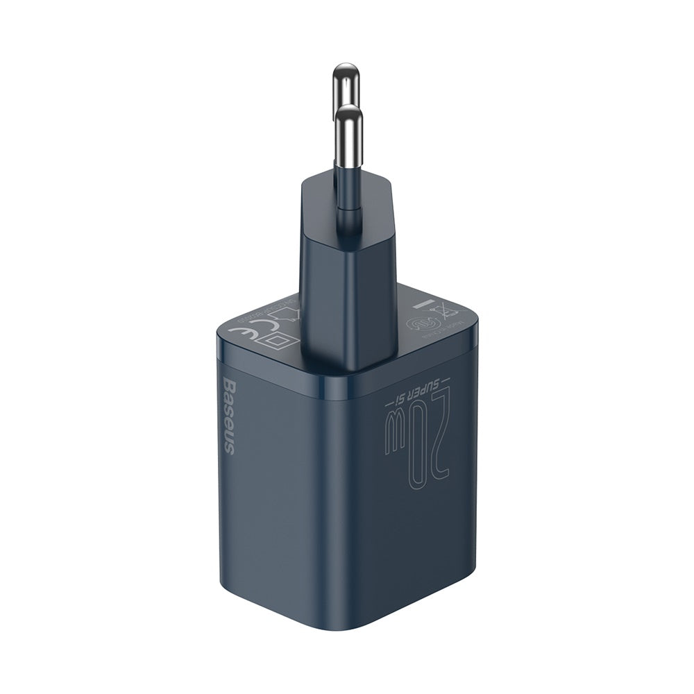 BASEUS ŁADOWARKA SIECIOWA SUPER SI PD 20W 1X USB-C NIEBIESKA
