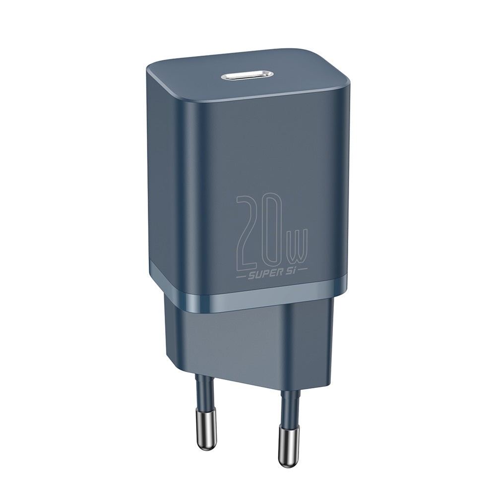 BASEUS ŁADOWARKA SIECIOWA SUPER SI PD 20W 1X USB-C NIEBIESKA