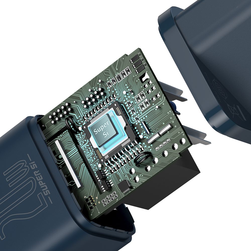 BASEUS ŁADOWARKA SIECIOWA SUPER SI PD 20W 1X USB-C NIEBIESKA