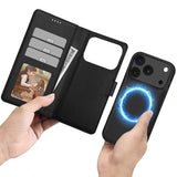 ETUI OTWIERANE TECH-PROTECT WALLET MAGSAFE IPHONE 17 PRO MAX CZARNE