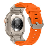 PASEK TECH-PROTECT DELTA PRO APPLE WATCH 6 / 7 / 8 / 9 / 10 / SE / ULTRA 1 / 2 (44 / 45 / 46 / 49 MM) POMARAŃCZOWO TYTANOWY