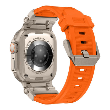 PASEK TECH-PROTECT DELTA PRO APPLE WATCH 6 / 7 / 8 / 9 / 10 / SE / ULTRA 1 / 2 (44 / 45 / 46 / 49 MM) POMARAŃCZOWO TYTANOWY