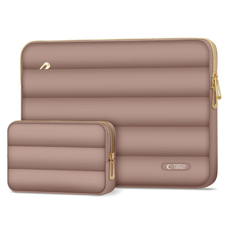 TORBA NA LAPTOPA TECH-PROTECT PUFFY LAPTOP 13-14 BRĄZOWA