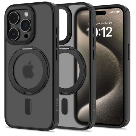ETUI TECH-PROTECT MAGRING MAGSAFE IPHONE 15 PRO CZARNE
