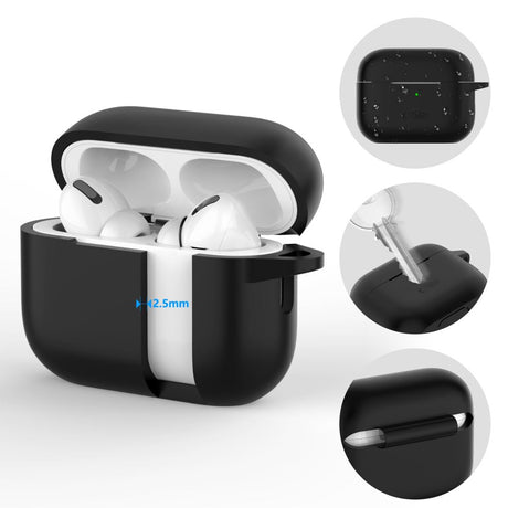 ETUI NA SŁUCHAWKI TECH-PROTECT SILICONE HOOK APPLE AIRPODS PRO 1 / 2 FIOLETOWE