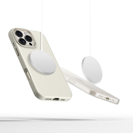 ETUI TECH-PROTECT SILICONE PURE MAGSAFE IPHONE 16 PRO MAX BEŻOWE