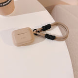 ETUI NA SŁUCHAWKI TECH-PROTECT SILICONE ROPE APPLE AIRPODS PRO 1 / 2 KAWOWE