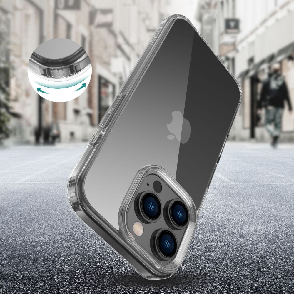 ETUI TECH-PROTECT FLEXAIR HYBRID IPHONE 16 PRO CLEAR TRANSPARETNE