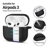 ETUI NA SŁUCHAWKI TECH-PROTECT SILICONE HOOK APPLE AIRPODS 3 CZARNE