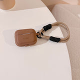 ETUI NA SŁUCHAWKI TECH-PROTECT SILICONE ROPE APPLE AIRPODS PRO 1 / 2 CHOCOLATE BROWN BRĄZOWE