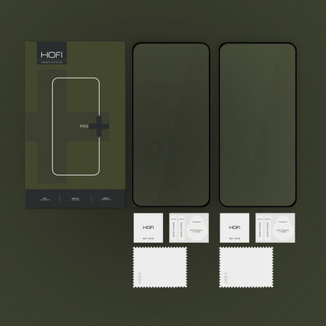 SZKŁO HARTOWANE HOFI GLASS PRO+ 2-PACK GALAXY S24 FE BLACK CZARNA RAMKA