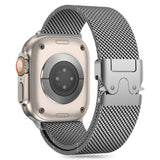 PASEK TECH-PROTECT MILANO APPLE WATCH 6 / 7 / 8 / 9 / 10 / SE / ULTRA 1 / 2 (44 / 45 / 46 / 49 MM) SREBRNY