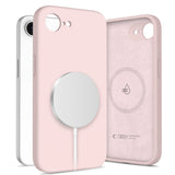 ETUI TECH-PROTECT LIQUID SILICONE MAGSAFE IPHONE 16E RÓŻOWE