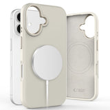 ETUI TECH-PROTECT SILICONE PURE MAGSAFE IPHONE 16 BEŻOWY