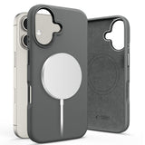 ETUI TECH-PROTECT SILICONE PURE MAGSAFE IPHONE 16 SZARY