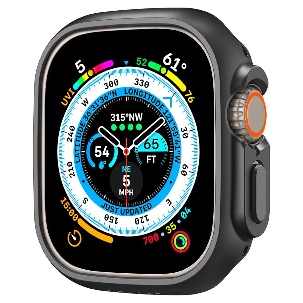 ETUI SPIGEN THIN FIT APPLE WATCH ULTRA 1 / 2 (49 MM) BLACK CZARNE
