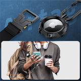 ETUI TECH-PROTECT TPUCARBON APPLE AIRTAG BLACK CZARNE