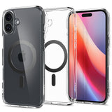 ETUI SPIGEN ULTRA HYBRID MAG MAGSAFE IPHONE 16 TRANSPARETNO KARBONOWE