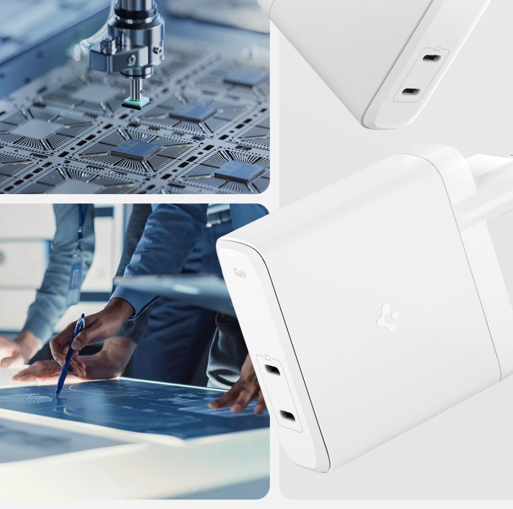 ŁADOWARKA SIECIOWA SPIGEN ARCSTATION PRO GAN-1402 2-PORT NETWORK CHARGER 140W BIAŁA