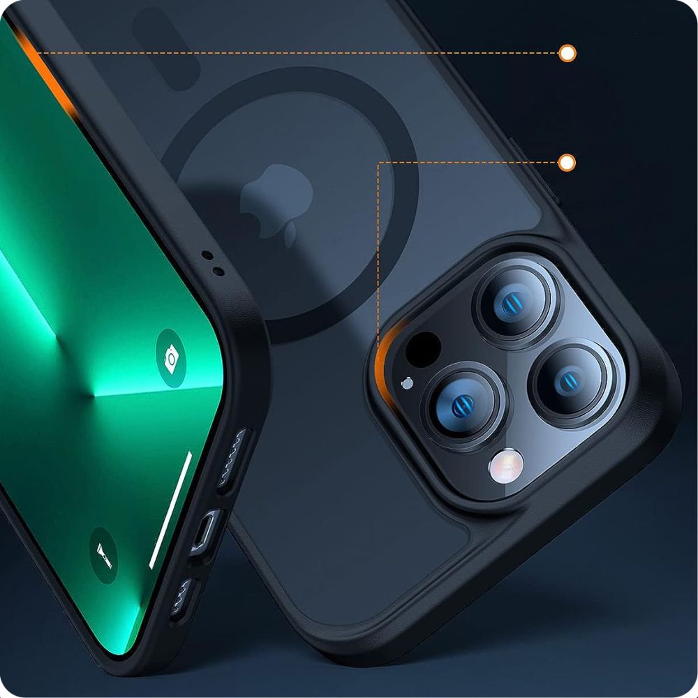 ETUI TECH-PROTECT MAGMAT MAGSAFE IPHONE 15 PRO MATTE CZARNE
