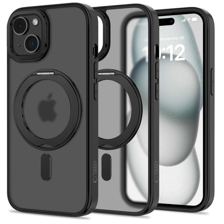 ETUI TECH-PROTECT MAGRING MAGSAFE IPHONE 15 CZARNE
