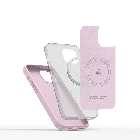 ETUI TECH-PROTECT SILICONE PURE MAGSAFE IPHONE 15 RÓŻOWE