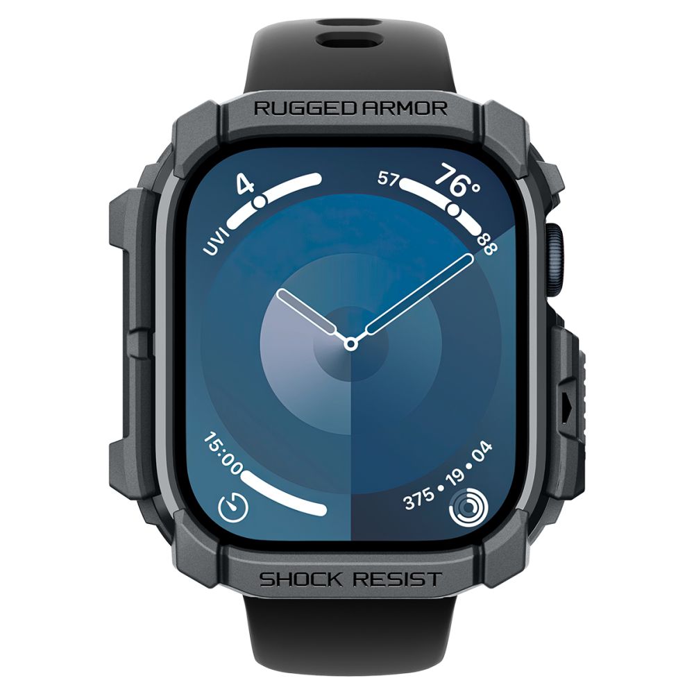 ETUI NAKŁADKA SPIGEN RUGGED ARMOR APPLE WATCH 10 (46 MM) DARK GREY SZARE